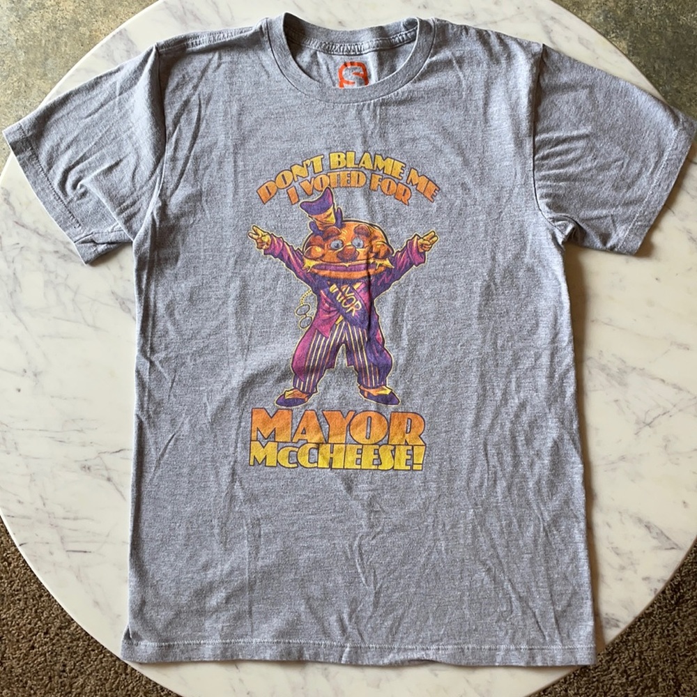 Busted Tees Mayor McCheese Tee Size Small